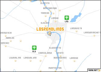 map of Los Remolinos