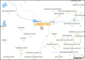 map of Los Reyes