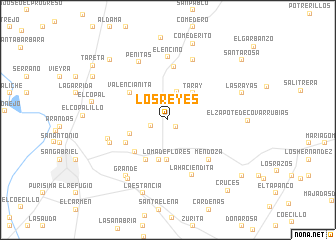 map of Los Reyes