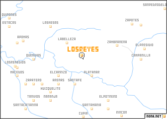 map of Los Reyes