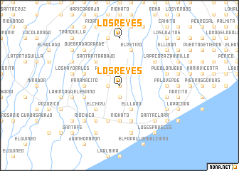 map of Los Reyes