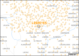 map of Los Reyes