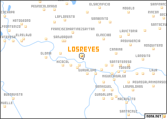 map of Los Reyes