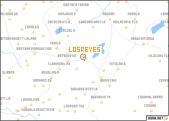 map of Los Reyes