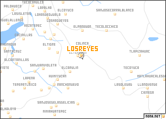map of Los Reyes