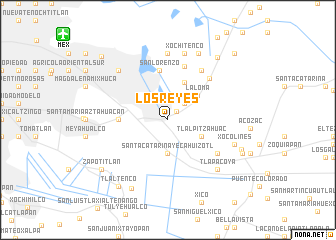 map of Los Reyes