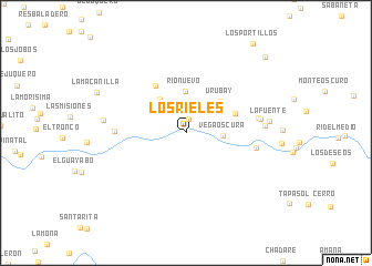 map of Los Rieles