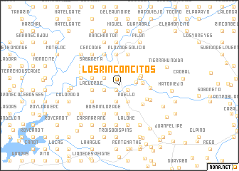 map of Los Rinconcitos