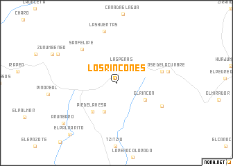 map of Los Rincones