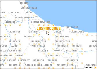 map of Los Rincones