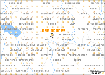 map of Los Rincones