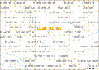 map of Los Rincones