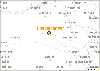 map of Los Rincones