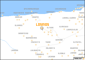 map of Los Rios