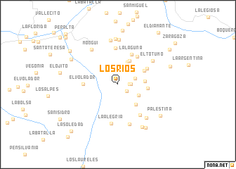 map of Los Ríos