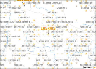 map of Los Ríos