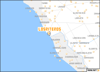 map of Los Riteros