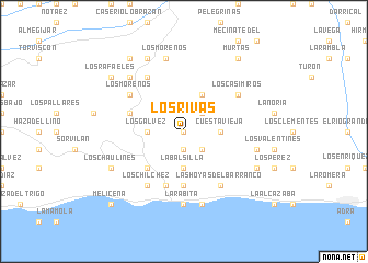 map of Los Rivas
