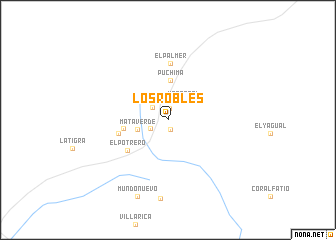 map of Los Robles