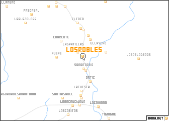 map of Los Robles