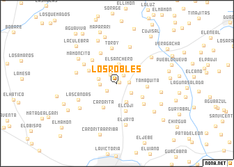 map of Los Robles