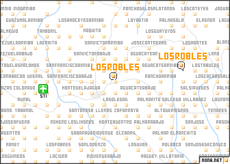 map of Los Robles