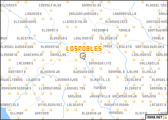 map of Los Robles