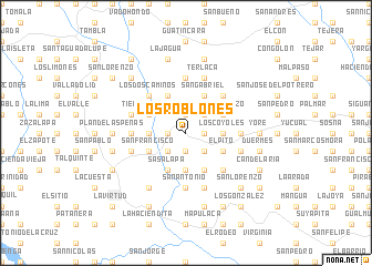 map of Los Roblones