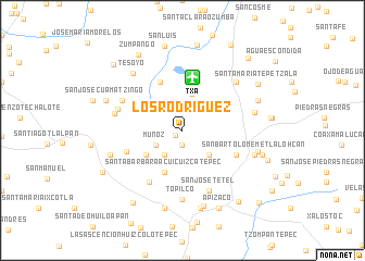 map of Los Rodríguez