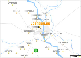 map of Los Rosales