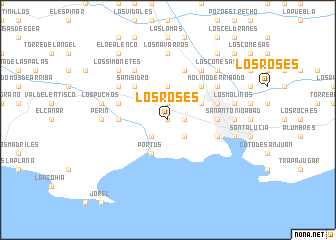 map of Los Roses