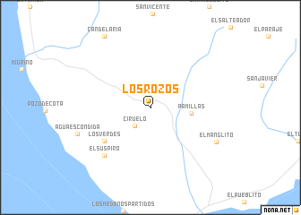 map of Los Rozos