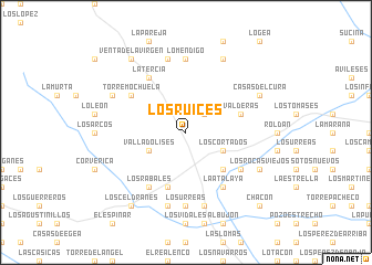 map of Los Ruices