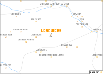 map of Los Ruices
