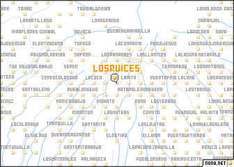 map of Los Ruices