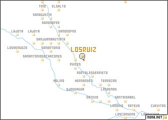 map of Los Ruiz