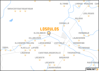 map of Los Rulos