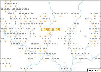 map of Los Rulos