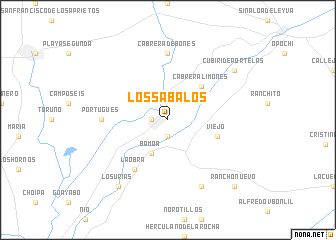 map of Los Sabalos