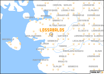 map of Los Sábalos