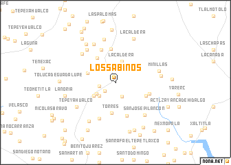 map of Los Sabinos