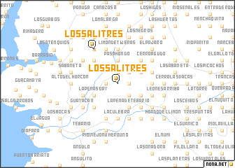 map of Los Salitres