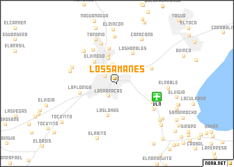 map of Los Samanes