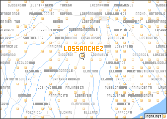 map of Los Sánchez