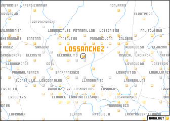 map of Los Sánchez