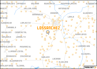 map of Los Sánchez