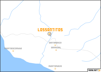 map of Los Santitos