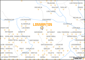 map of Los Sapitos