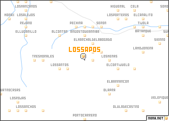 map of Los Sapos