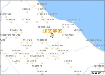 map of Los Sapos